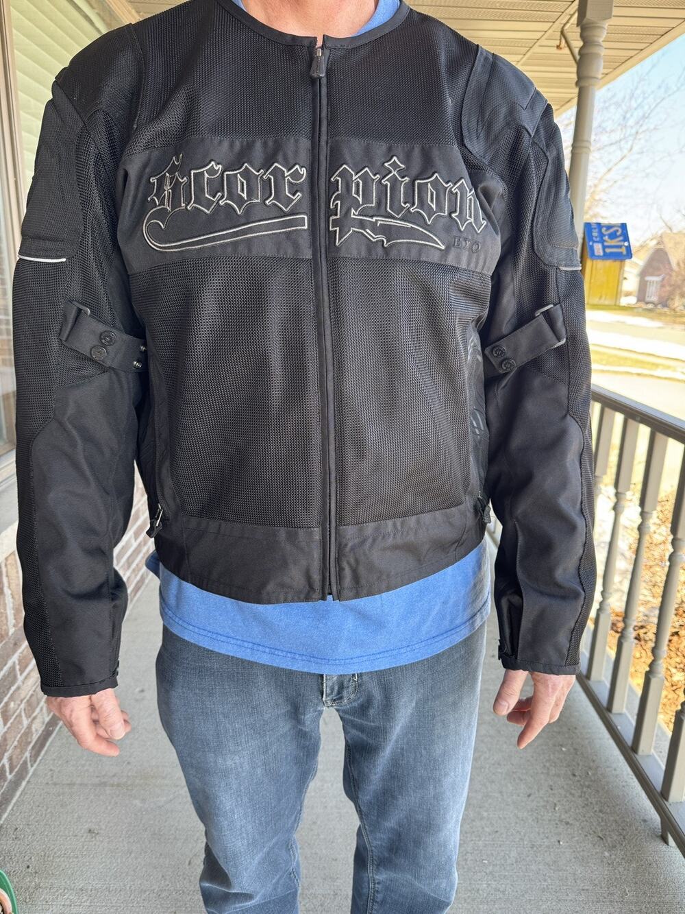 Scorpion Exo Textile Motorcycle Jacket, Men's Size XXL Padded Black NEW!